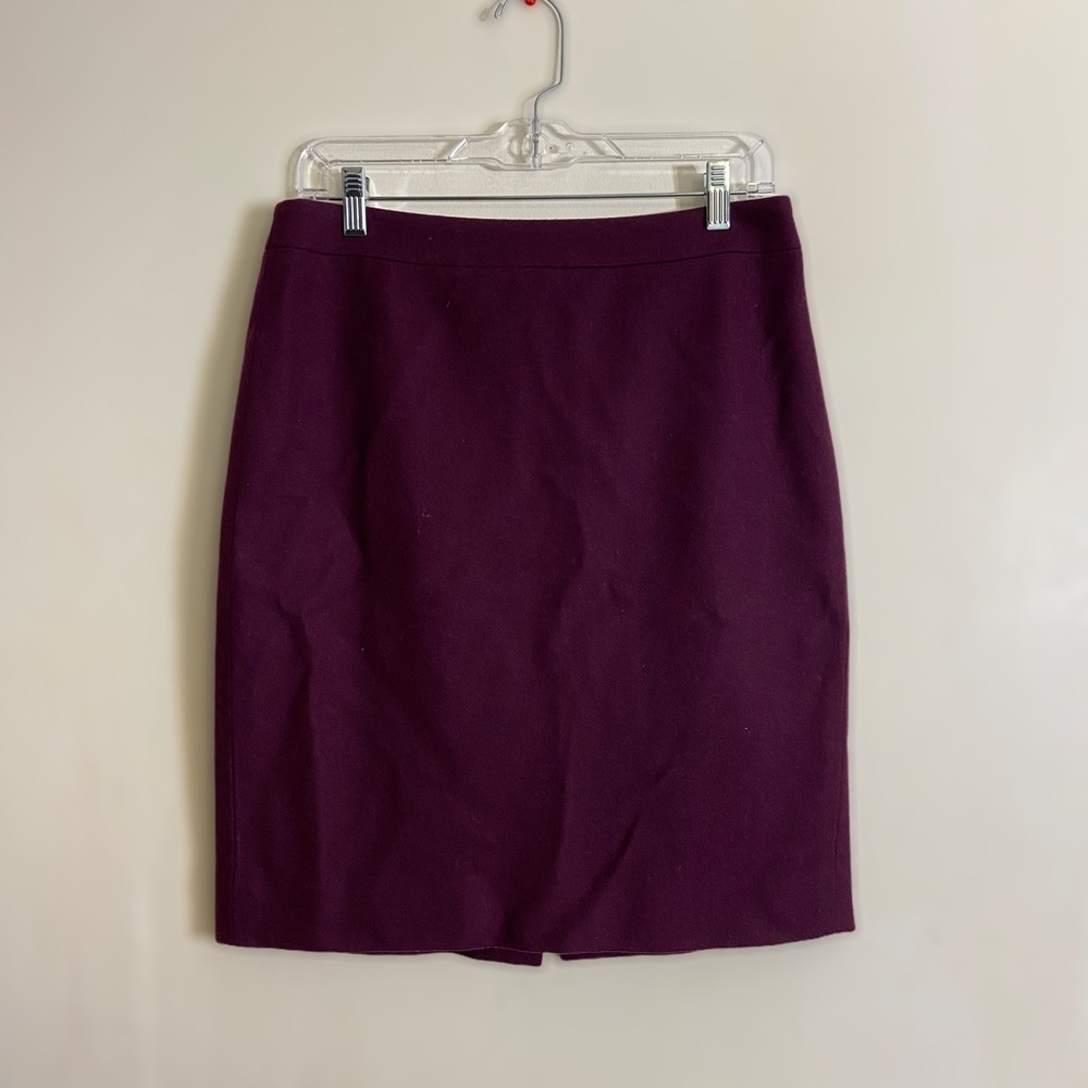 🚨 FINAL PRICE - J. Crew Purple Wool Pencil Skirt